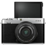 FUJIFILM X-E4 Mirrorless Digital Camera + XF 27mm f/2.8 R WR Lens Silver