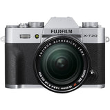 FUJIFILM X-T20 Mirrorless Digital Camera Silver + XF18-55 mm F2.8-4 Len (Black)