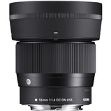 Sigma 56mm f/1.4 DC DN Contemporary Lens for Sony E 085126351656